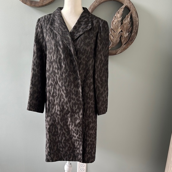 Eileen Fisher Jackets & Blazers - Eileen Fisher Black and Gray Coat Classic Design Size L